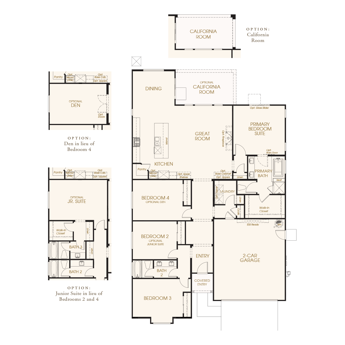 Cypress floorplan - Coastal Elevation